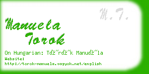manuela torok business card
